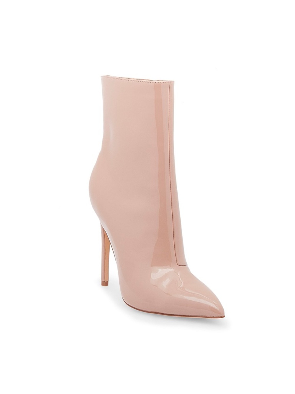 Steve Madden Wagner Nude Patent Pointed-Toe Stiletto Ankle Boot